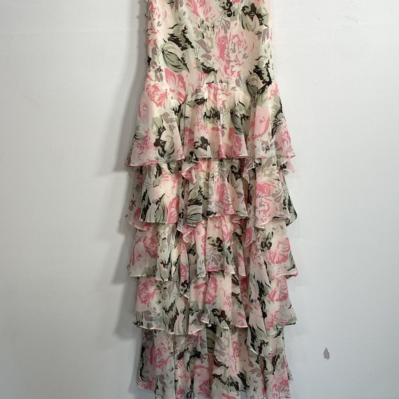Lauren Ralph Lauren Ball Gown Whimsical Flower Garden Tiered Sleeveless 12 NWT - Picture 5 of 12